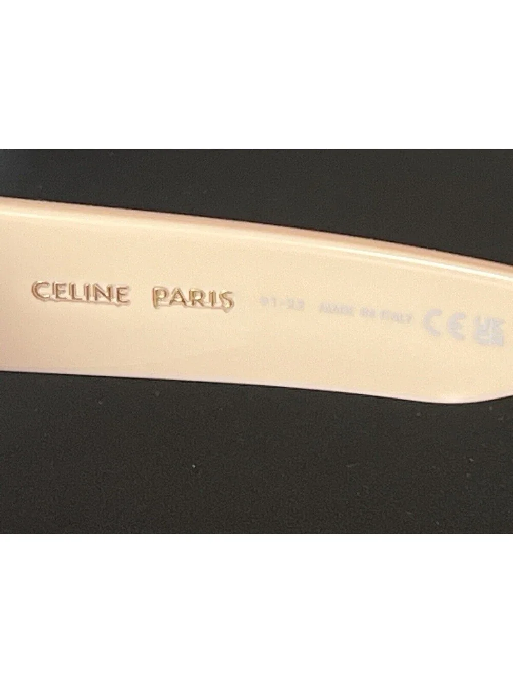 $510 CELINE PARIS CL40216U 57F Shiny Solid Nude Sunglasses